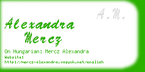 alexandra mercz business card